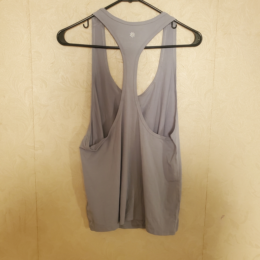 Athleta Gray Racerback Tank Top - Picture 2 of 7